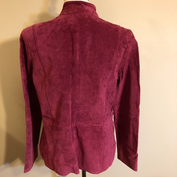 Genuine Leather Charter Club Purple Pink Jacket - Picture 7 of 11